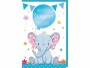 Braun + Company Glückwunschkarte Elefant 11.5 x 17 cm, Blau, Papierformat