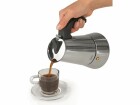 BEEM Espressokocher 4 Tassen, Schwarz/Silber