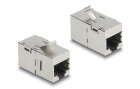 DeLock Keystone-Modul RJ-45 - RJ-45, Cat.6A geschirmt, Modultyp