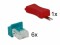 Bild 2 DeLock Clip RJ45 Portverriegelung inkl. Stecker Set 6