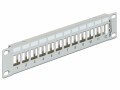 DeLock Patchpanel 12 Port, Keystone 10" Rack, Montage: 10