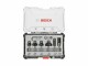 Bosch Professional Fräserset 6-mm-Schaft, 6-teilig, Zubehörtyp: Fräser, Set