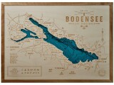 Swiss Wood Maps Bild Bodensee A3 33.5 x 45.5 cm, Holz