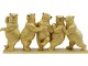 Kare Dekofigur Tipsy Dancing Bears Gold, Eigenschaften: Keine