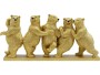 Kare Dekofigur Tipsy Dancing Bears Gold, Bewusste