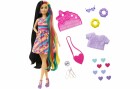 Barbie Puppe Totally Hair im Herzchen-Print Kleid