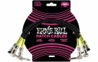Ernie Ball Patch-Kabel 6075 3er Pack ? 0.3 m, Schwarz