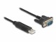 DeLock Serial-Adapter USB-A Stecker - Seriell Buchse