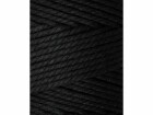 lalana Wolle Makramee Rope 2 mm, 500 g, Schwarz