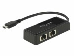 DeLock Netzwerkkarte USB-C - 2xRJ-45 1Gbps