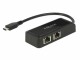 DeLock Netzwerkkarte USB-C - 2xRJ-45 1Gbps