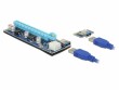 DeLock Riser PCI Express Karte x1 > x16