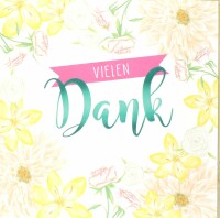 ABC Dankeskarte Blume&Blatt 1120002900 15x15cm 