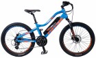 E-Bike Mountainbike 24" orange/blau