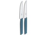 Victorinox Steakmesser-Set Swiss Modern 2 Stück, Blau, Typ