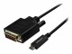 StarTech.com - 9.8 ft / 3 m USB-C to DVI Cable - 1920 x 1200 - Black