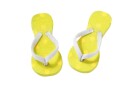 HobbyFun Mini-Utensilien Flip-Flops 3 cm, Detailfarbe: Gelb