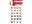 Bild 0 Herma Stickers Adventskalender-Zahlen Lebkuchen Rot/Weiss, 3 Blatt