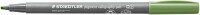 STAEDTLER Fasermaler 2mm 375-57 olivgrün, Kalligraphiespitze