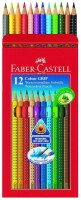 FABER-CASTELL Farbstifte Colour GRIP 112412 12 Farben, Kein