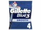 Gillette Herrenrasierer Blue 3 Smooth Einweg 4 Stück, Einweg