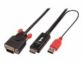 LINDY - Videokabel - HD-15 (VGA) männlich zu USB