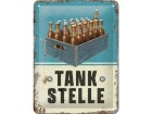 Nostalgic Art Schild Tankstelle Bier 15 x 20 cm, Metall