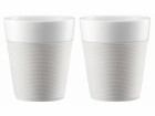 Bodum Kaffeebecher Bistro 300 ml, 2 Stück, Weiss, Material