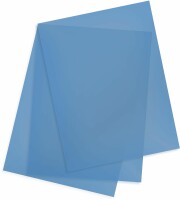 BÜROLINE Folie 0,2mm A4 620282 blau 100 Stück, Kein