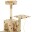 Image 4 vidaXL Arbre à chat avec griffoirs en sisal 120 cm Beige Motif pattes