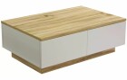 Woody Fashion Couchtisch 90 x 31.6 x 60 cm, Nature/Weiss