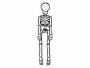 Rico Design Aufhänger 50 cm Skelett, Verpackungseinheit: 1 Stück