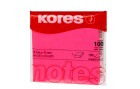 Kores Notizzettel 7.5 x 7.5 cm, Neonpink, Breite: 7.5