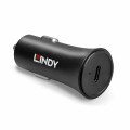LINDY - Auto-Netzteil - 27 Watt - 2.25 A - PD 2.0 (USB-C) - Schwarz