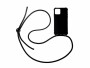 Urbany's Necklace Case iPhone 15 All Black, Fallsicher: Nein