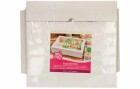 Funcakes Cupcake-Box für 12 Cupcakes, 3 Stück, Detailfarbe: Weiss