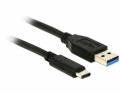 DeLock Delock USB3.1 Kabel 50cm, schwarz, A-Stecker