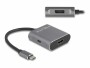 DeLock 2-Port Signalsplitter USB-C ? HDMI / DisplayPort, Anzahl