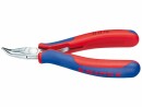 Knipex Elektronik-Greifzange 115 mm gewinkelte Backen, Typ