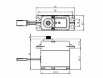 Savöx Standard Servo SW-1210SG 32 kg, 0.13 s, Wasserdicht