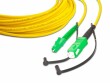 Lightwin LWL-Anschlusskabel LC/APC-SC/APC, Singlemode, Simplex, 2m