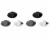 Bild 0 DeLock Kabel-Clip 14 mm, 3x2 Stück, weiss, grau, schwarz