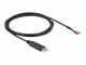 DeLock USB 2.0-Adapterkabel USB A - Offen 2 m