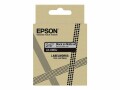 Epson Matte Tape White/Black 18mm 8m, EPSON Matte Tape