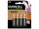 Duracell Batterie Rechargeable AA 2400 mAh 4 Stück, Batterietyp
