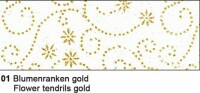 URSUS     URSUS Glitterseide Blumenranken gold 60600001 100g 5