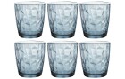 Bormioli Rocco Whiskyglas Diamond 300 ml, 6 Stück, Blau , Material