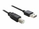DeLock EASY-USB - USB cable - USB Type B (M) to USB (M) - 3 m - black