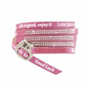 We Positive Armband Luxury - SWAROVSKI AMARANTO