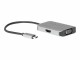 Bild 2 DeLock 2-Port Signalsplitter USB Typ-C zu HDMI/VGA, Anzahl Ports